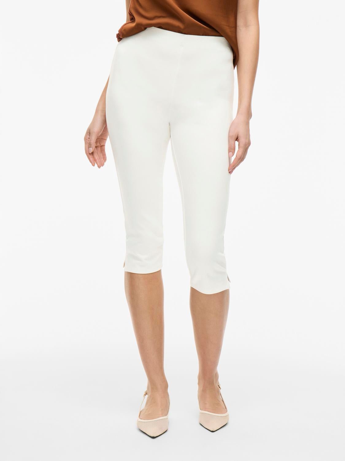 VICAMILLE Trousers - Snow White - VERO MODA & VILA Bergvik